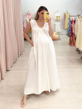 Load image into Gallery viewer, A Line Cotton Poplin Maxi Dress
