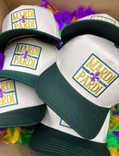 Load image into Gallery viewer, Mardi Pardi Vintage Trucker Hat
