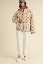 Load image into Gallery viewer, Floral Shearling Jacket
