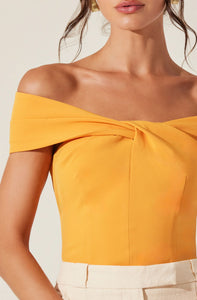 Catherine Twist Off the Shoulder Top