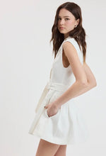 Load image into Gallery viewer, Ivory Denim Buckled Waist Mini
