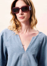 Load image into Gallery viewer, Citrine Blouse Light Blue
