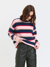 Load image into Gallery viewer, Carlyle Everyday Crewneck in Coral Stripe

