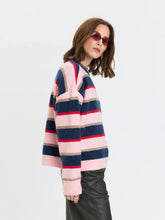 Load image into Gallery viewer, Carlyle Everyday Crewneck in Coral Stripe
