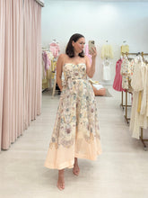 Load image into Gallery viewer, Yellow Mint Floral Midi Dress
