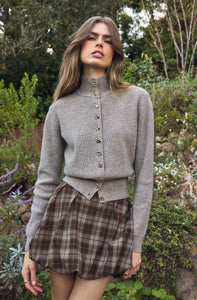 Toini Plaid Pleated Bubble Hem Skort