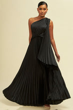 Load image into Gallery viewer, One Shoulder Pleated Gown
