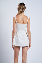 Load image into Gallery viewer, Linen Pocket Mini Romper Dress

