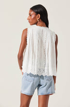Load image into Gallery viewer, Alisa High Low Eyelet Top
