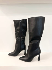 Pointed Toe Knee High Boot