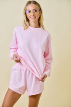 Load image into Gallery viewer, Mock Neck Terry Sweatshirt Short Set
