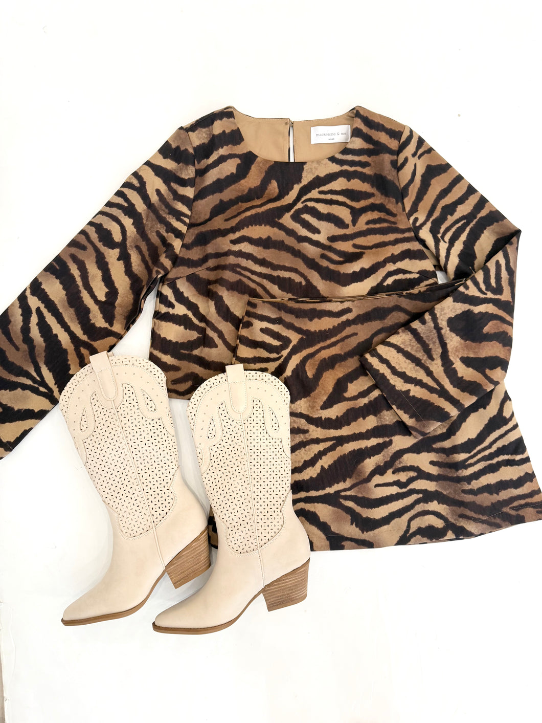 Tiger Belle Sleeve Skirt Set