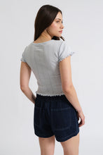 Load image into Gallery viewer, Baby Blue Lily Baby Tee
