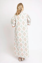 Load image into Gallery viewer, Vintage Floral Ruffle Neck Maxi Dress
