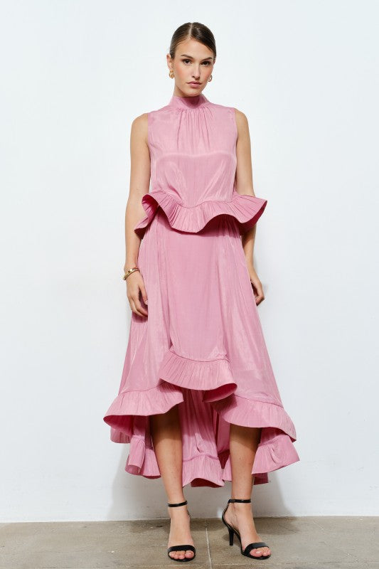 Ruffle Midi Skirt Set