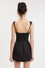 Load image into Gallery viewer, Linen Squareneck Mini Romper
