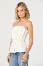 Load image into Gallery viewer, Clemira Pleated Strapless Top
