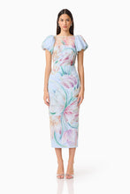 Load image into Gallery viewer, Priselle Puff Sleeve Midi Dress
