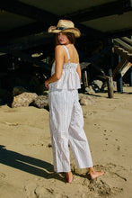 Load image into Gallery viewer, Contrast Drawstring Detail Stripe Print Pants
