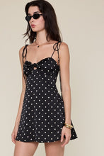 Load image into Gallery viewer, Satin Polka Dot Mini Dress
