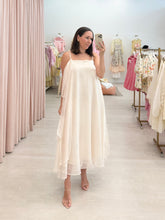 Load image into Gallery viewer, A Line Lace Ivory Midi Dress
