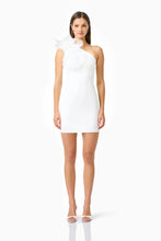 Load image into Gallery viewer, Verdessa One Shoulder Mini Dress in White
