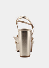 Load image into Gallery viewer, Esmeralda Gold Platform Heel
