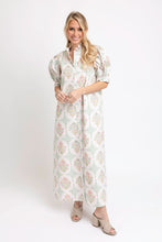Load image into Gallery viewer, Vintage Floral Ruffle Neck Maxi Dress
