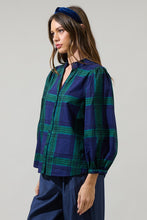 Load image into Gallery viewer, Harrisville Plaid Ima Button Up Top
