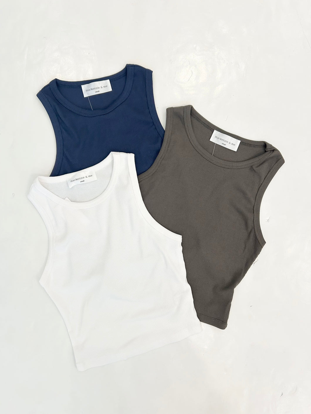 Round Neck Ribbed Tank