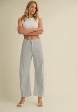 Load image into Gallery viewer, Striped Barrel Jean
