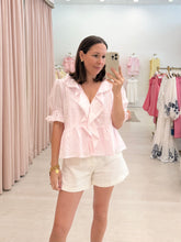 Load image into Gallery viewer, Pink Maisie Ruffle Top
