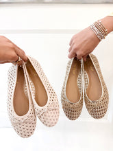 Load image into Gallery viewer, Woven Net Ballet Flat
