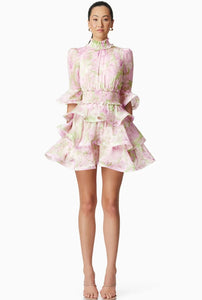 Morgan Floral Tiered MIni Dress