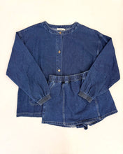 Load image into Gallery viewer, Denim Smocked Waistband Skort
