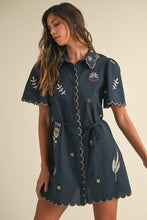 Load image into Gallery viewer, Embroidered Shirt Dress
