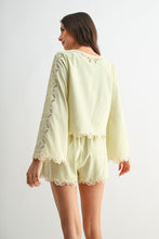 Load image into Gallery viewer, Key Lime Lace Short Set
