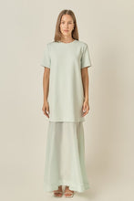Load image into Gallery viewer, Mixed Media See Through Maxi Dress
