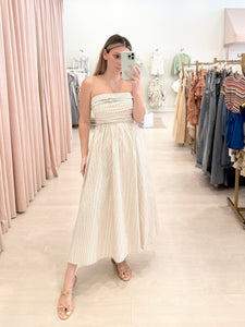Tube Striped Maxi Dress