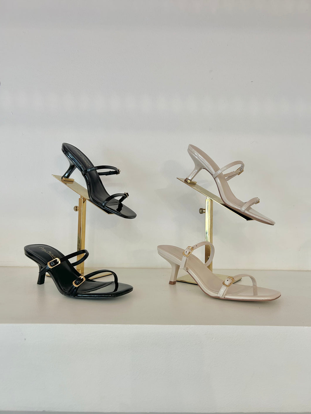 Double Buckle Strap Slide On Sandle