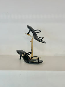 Double Buckle Strap Slide On Sandle