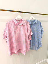 Load image into Gallery viewer, Striped Oversized Button Down
