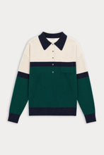 Load image into Gallery viewer, Oversized Rugby Sweater Forest Green
