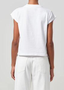 Bryce Cap Sleeve in White