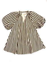 Load image into Gallery viewer, Chocolate Stripe Puff Sleeve Mini
