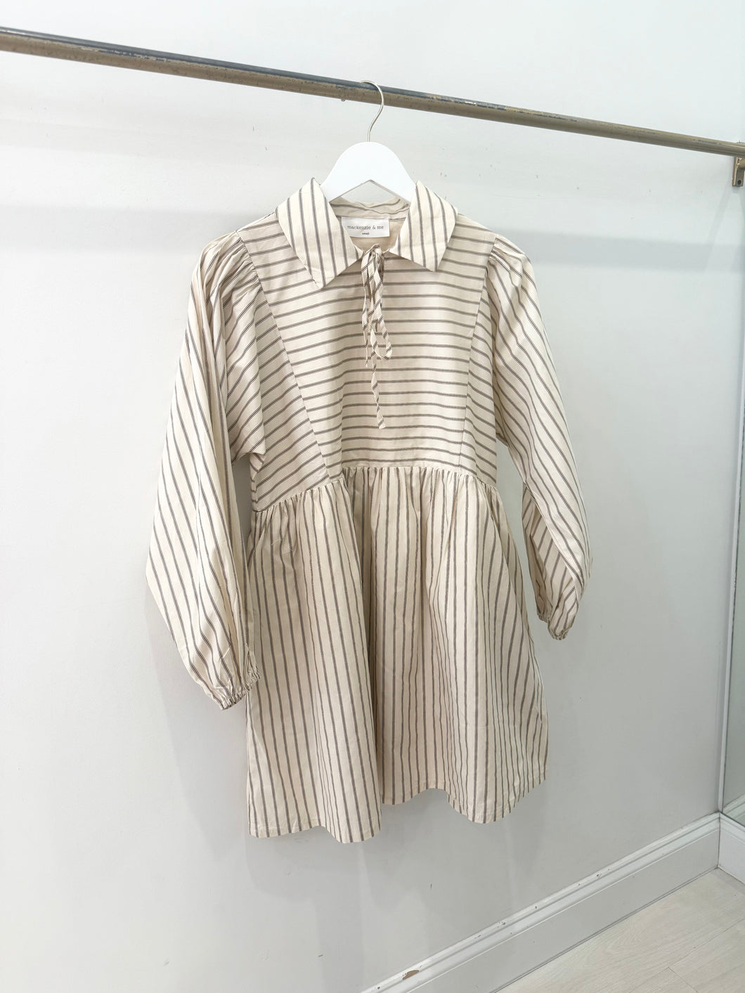 Striped Relaxed A Line Mini Dress