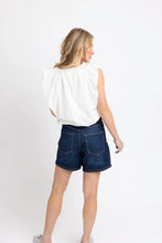 Load image into Gallery viewer, Bubble Poplin V Neck Top
