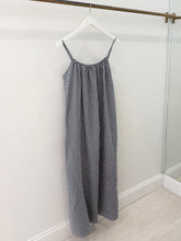 Load image into Gallery viewer, Navy Gingham Maxi Dress
