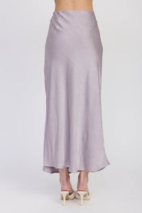 Bias Cut Satin Maxi Skirt