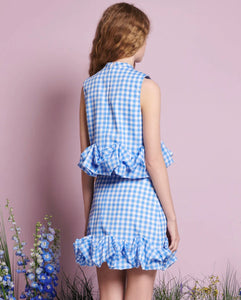 Gingham Cropped Top